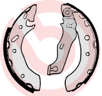 BREMBO Sada brzdových čeľustí S24529 1