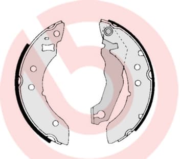 BREMBO Sada brzdových čeľustí S24536 1