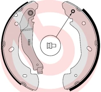 BREMBO Sada brzdových čeľustí S24538 1