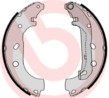 BREMBO Sada brzdových čeľustí S24539 1