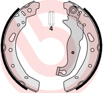 BREMBO Sada brzdových čeľustí S24540 1