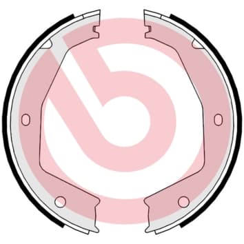 BREMBO Sada brzd. čeľustí parkov. brzdy S24550 1