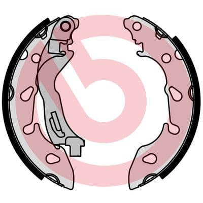 BREMBO Sada brzdových čeľustí S 24 553 1