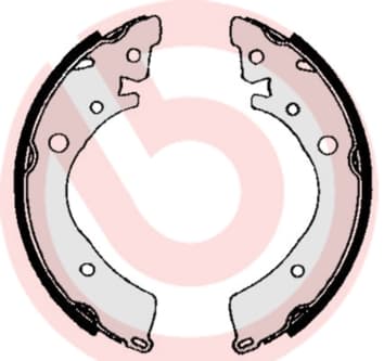 BREMBO Sada brzdových čeľustí S28502 1