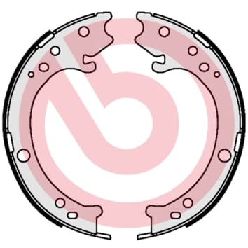 BREMBO Sada brzd. čeľustí parkov. brzdy S28517 1
