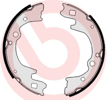 BREMBO Sada brzdových čeľustí S30515 1