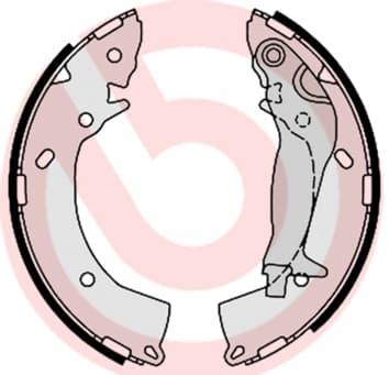 BREMBO Sada brzdových čeľustí S30519 1