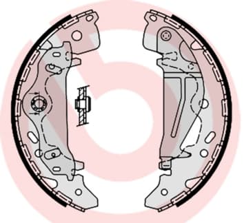BREMBO Sada brzdových čeľustí S30521 1
