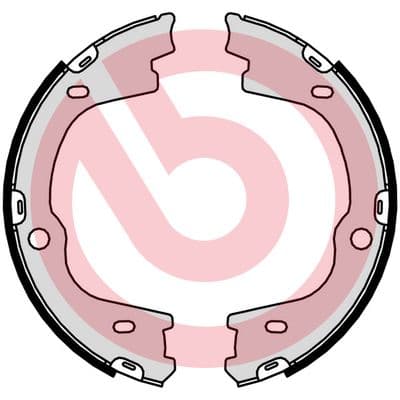 BREMBO Sada brzd. čeľustí parkov. brzdy S30544 1