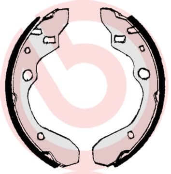 BREMBO Sada brzdových čeľustí S49506 1