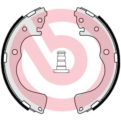BREMBO Sada brzdových čeľustí S49525 1
