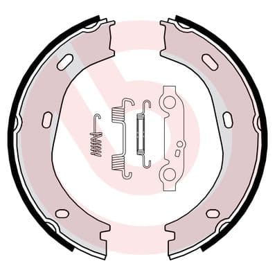 BREMBO Sada brzd. čeľustí parkov. brzdy S50501 1