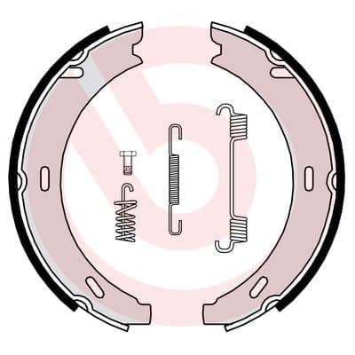 BREMBO Sada brzd. čeľustí parkov. brzdy S50502 1