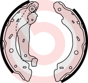 BREMBO Sada brzdových čeľustí S50504 1