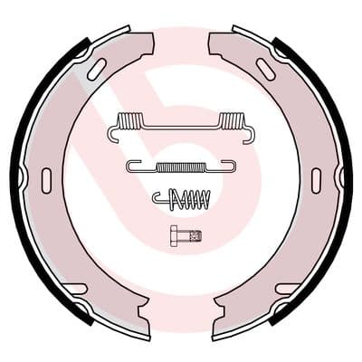 BREMBO Sada brzd. čeľustí parkov. brzdy S50507 1