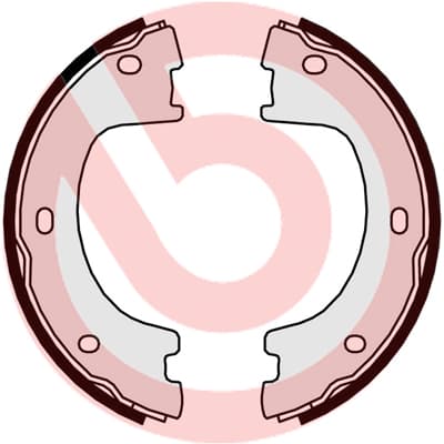 BREMBO Sada brzd. čeľustí parkov. brzdy S50521 1