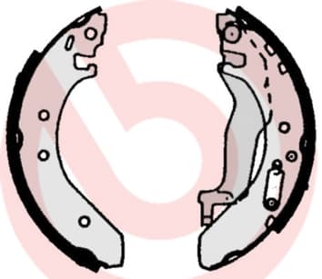 BREMBO Sada brzdových čeľustí S52503 1
