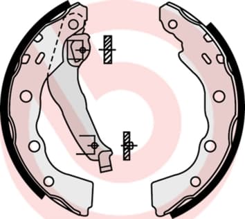 BREMBO Sada brzdových čeľustí S54515 1
