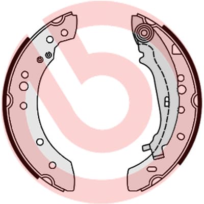 BREMBO Sada brzdových čeľustí S54521 1
