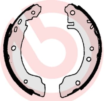 BREMBO Sada brzdových čeľustí S56505 1
