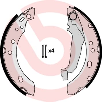 BREMBO Sada brzdových čeľustí S56507 1