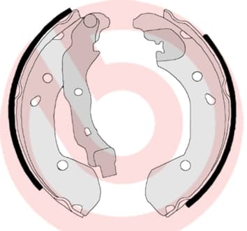 BREMBO Sada brzdových čeľustí S56510 1