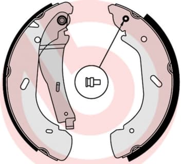 BREMBO Sada brzdových čeľustí S56513 1