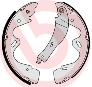 BREMBO Sada brzdových čeľustí S56517 1