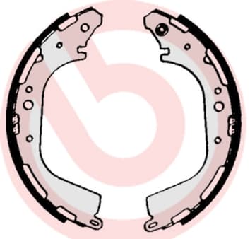 BREMBO Sada brzdových čeľustí S56529 1