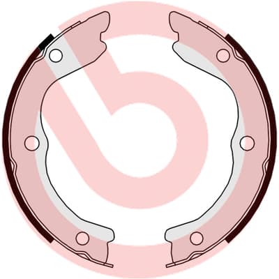 BREMBO Sada brzd. čeľustí parkov. brzdy S56543 1