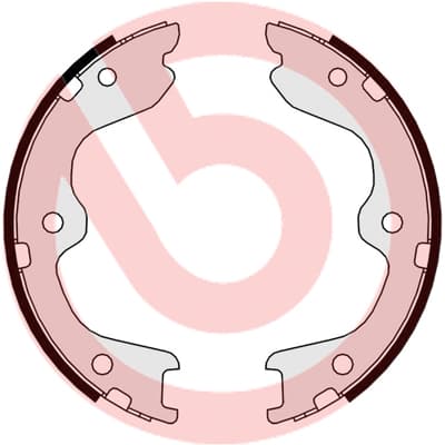 BREMBO Sada brzd. čeľustí parkov. brzdy S56544 1