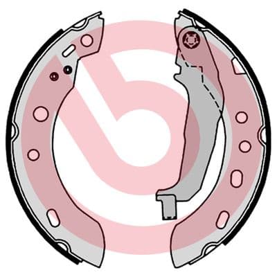 BREMBO Sada brzdových čeľustí S56551 1