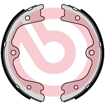 BREMBO Sada brzd. čeľustí parkov. brzdy S56552 1