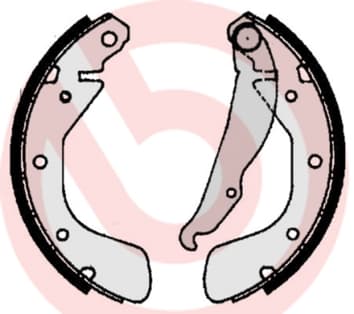 BREMBO Sada brzdových čeľustí S59511 1