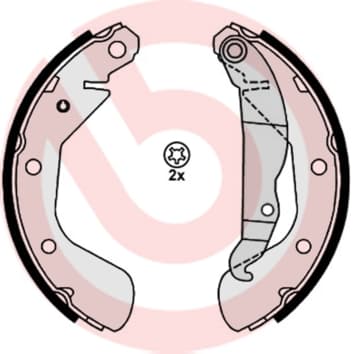 BREMBO Sada brzdových čeľustí S59514 1