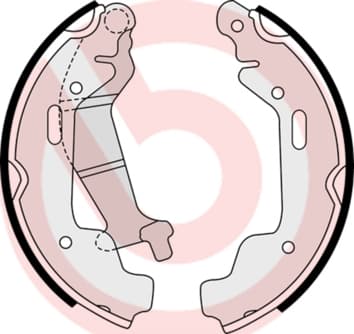 BREMBO Sada brzdových čeľustí S59516 1