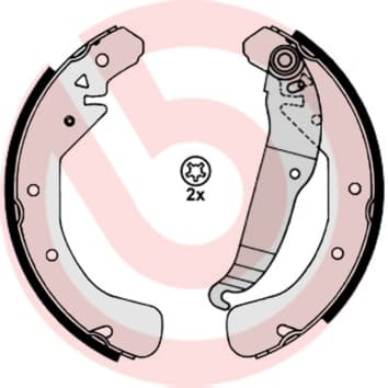 BREMBO Sada brzdových čeľustí S59517 1