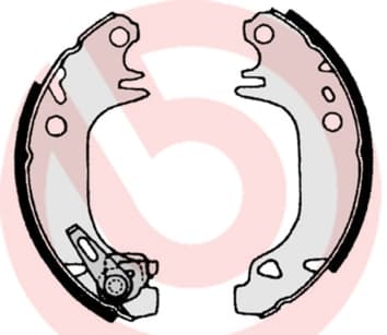 BREMBO Sada brzdových čeľustí S61513 1