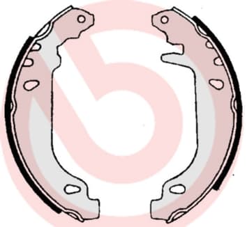 BREMBO Sada brzdových čeľustí S61519 1
