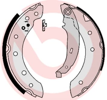 BREMBO Sada brzdových čeľustí S61520 1