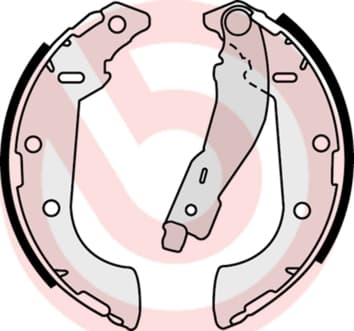BREMBO Sada brzdových čeľustí S61521 1