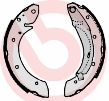BREMBO Sada brzdových čeľustí S61522 1