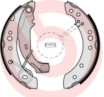 BREMBO Sada brzdových čeľustí S61526 1