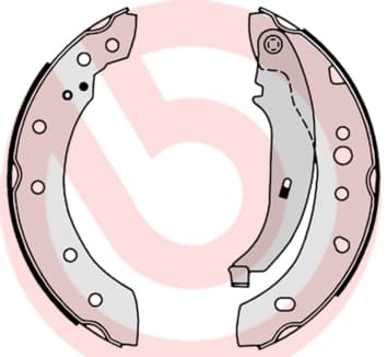 BREMBO Sada brzdových čeľustí S61527 1