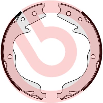 BREMBO Sada brzd. čeľustí parkov. brzdy S61542 1