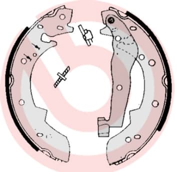 BREMBO Sada brzdových čeľustí S 68 505 1