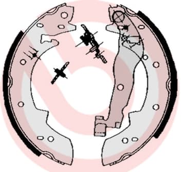 BREMBO Sada brzdových čeľustí S68511 1