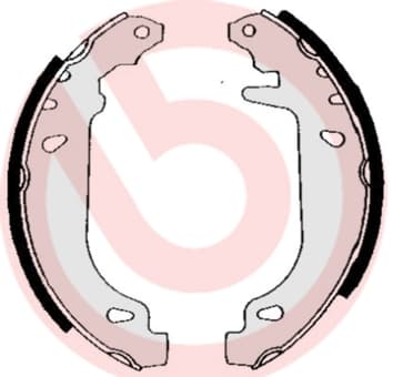 BREMBO Sada brzdových čeľustí S68520 1