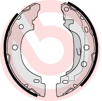 BREMBO Sada brzdových čeľustí S68523 1