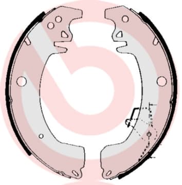 BREMBO Sada brzdových čeľustí S68537 1